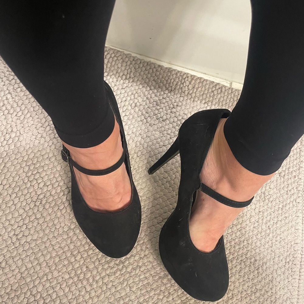 Black Mary Jane Heels